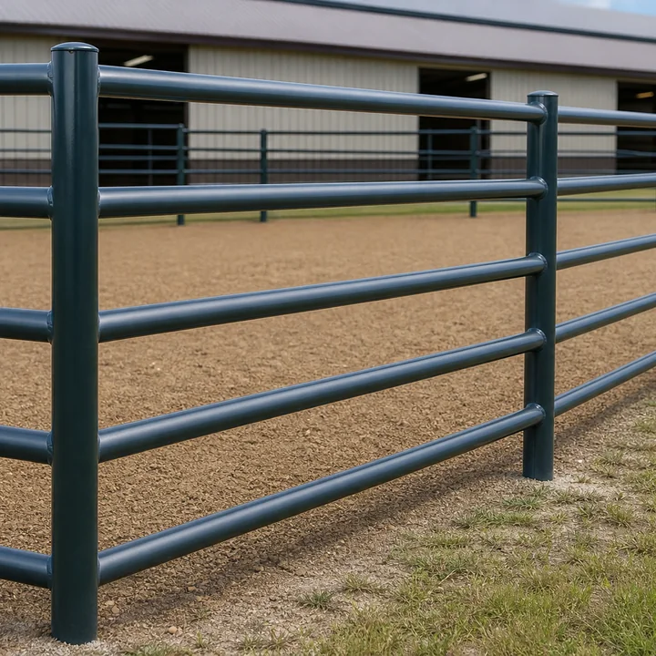Steel pipe horse fence